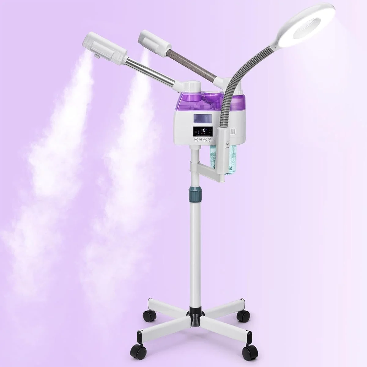 3 in 1 facial steamer hot and cold with magnifying